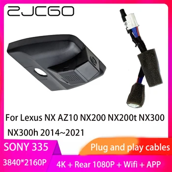 ZJCGO Plug and Play DVR דאש מצלמת 4K וידאו 2160P מקליט עבור לקסוס NX AZ10 NX200 NX200t NX300 NX300h 2014~2021