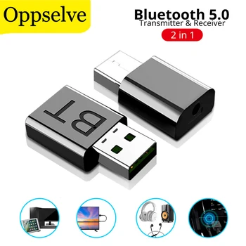 USB Mini Bluetooth אלחוטית 5.0 מקלט אודיו לרכב USB רמקול מגבר 5.0 Bluetooth מקל המכונית חיצוני מתאם אוזניות