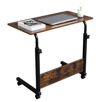 עצלן בבית שולחן מחשב מעץ קריאה כתיבה ליד המיטה שולחן הספה להרים נשלף מתכוונן שולחנות קפה שולחן חום