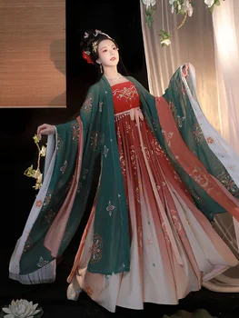 נגרר שמלה הסינית מסורתית של נשים ההאנבוק הזה תחפושות, תלבושות במה משחק תפקידים שלב תחפושת מלכת להגדיר