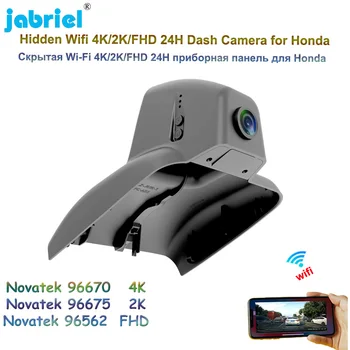 Jabriel מוסתר Wifi 4K 2K DVR המכונית Ultra HD 2160P רשמקול 24 שעות ביממה הצג Dash cam עבור הונדה AVANCIER URV UR-V 2017 2018 2019