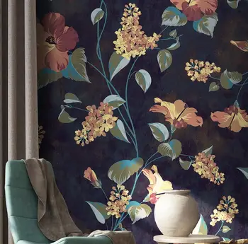 beibehang תמונה מותאמת אישית ציור קיר טפט 3D ציור קיר הסלון, חדר השינה האמריקאי גן פרחים עיצוב הבית קישוט סלון
