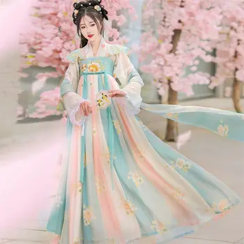 נשים Hanfu השמלה להגדיר סינית מסורתית בגדים תלבושת עממית עתיקה לרקוד הבמה בתלבושות מזרחיות נסיכה מהאגדות Cosplay השמלה