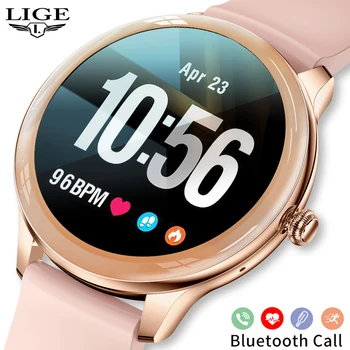 LIGE 2023 אופנה שעון חכם עבור נשים גברים Bluetooth לקרוא שעונים עמיד למים ספורט Tracker Smartwatch בנות אדם רלו Mujer