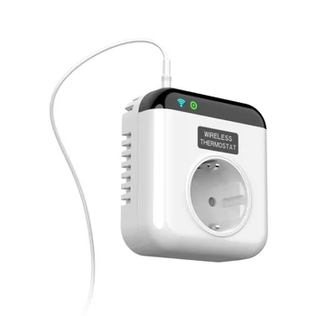 חדש WiFi Thermostatic חכם 15A אלחוטית Plug-in שקע מרחוק שקע בקר טמפרטורה עם שליטה קולית