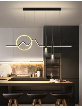 מודרני פשוט led סלון אורות תליון הנורדי, בית תאורה פנימית עיצוב נברשת dimmable עם שליטה מרחוק