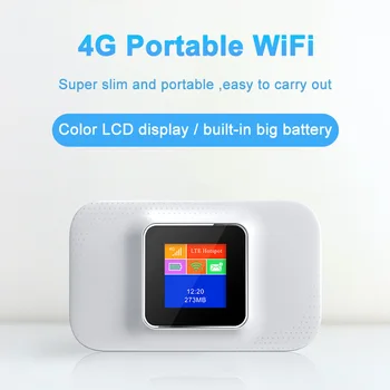 4G נתב ה-lte מודם wifi כרטיס ה Sim-נתב צבע תצוגת LCD רשת אלחוטית כיס נקודה חמה סוללה מובנית WiFi נתב אלחוטי נייד.
