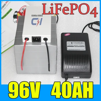 92V 40AH סוללת LiFePO4 Pack ,4000W אופניים חשמליות קורקינט סוללת ליתיום + עב 