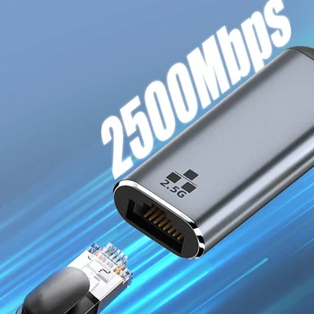 2500Mbps USB 2.5 G C מתאם Ethernet 2.5 ג ' יגה ביט מסוג C ל-Lan RJ45 כרטיס רשת עבור MacBook iPad Pro מתאם USB 3.0