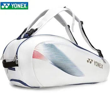 מקורי YONEX קיבולת גדולה בדמינטון תיק אולימפיאדת טוקיו אותו סוג מקצועי הרעש תרמיל עור PU חומר עמיד למים
