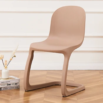 פלסטיק משלוח חינם כסאות אוכל מטבח מינימליסטי מעצב סלון סטיילינג טרקלין כיסא ארגונומי Sillas De Comedor רהיטים
