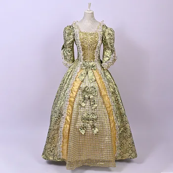 הרנסנס הנסיכה המלכה אליזבת טודור ברוקד גותי ויקטוריאני שמלת נשף בציר שמלת נסיכה ג ' ולייט חג המולד תלבושות