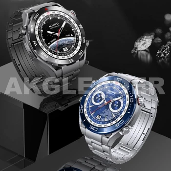 Akgleader יוקרה סגסוגת טיטניום רצועה עבור Huawei השעון האולטימטיבי GT2 GT3 Pro 46mm 22mm ספורט להקת שעון עבור Samsung Gear S3 לצפות