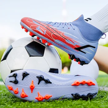עמיד כדורגל סוליות מגפי חיצונית מסי נעלי כדורגל נעלי ספורט סיטונאי עבור Futsal הכשרה התאמות קל 33-46 גדלים