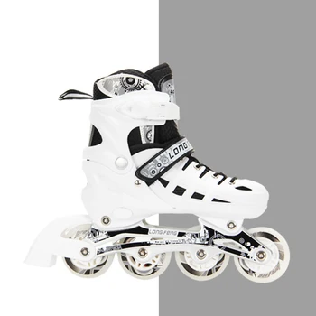 מתכוונן נעלי סקייט גלגיליות 4 גלגלים בשורה מהירות מחליקיים מקצועיים נעליים עבור ילדים מבוגרים