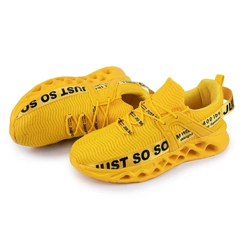 חדש Mens נעליים מזדמנים לנשימה רשת גברים נעלי ספורט גמישות זוגות נעלי ריצה זכר Multicolour אימון נעלי ספורט גודל 36-46